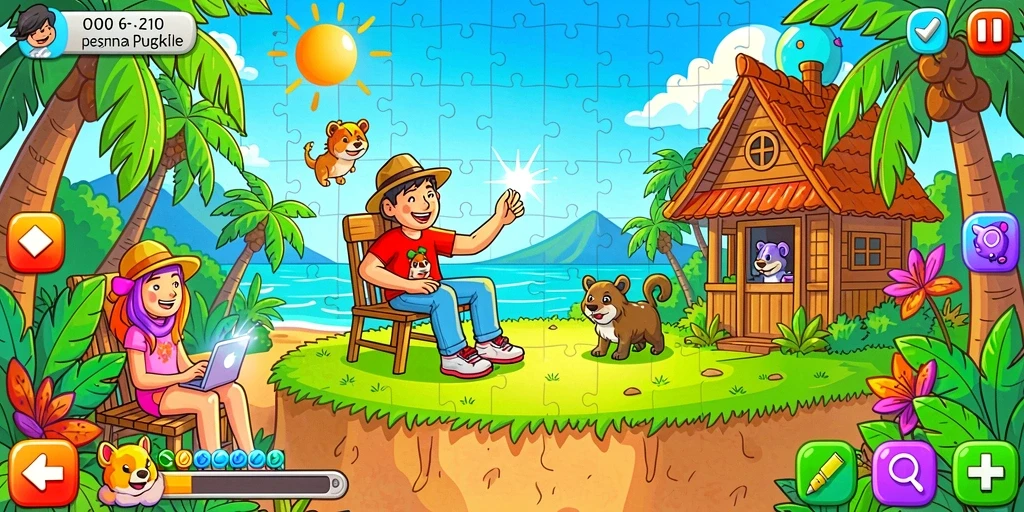 Pengguna sedang berinteraksi dalam turnamen poker.