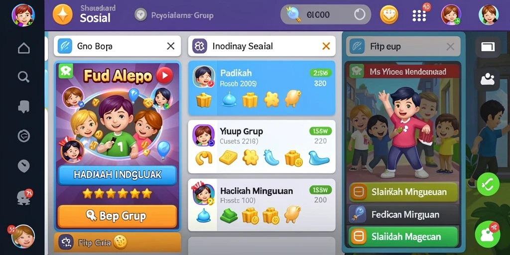 Pengaturan mode multiplayer yang kompetitif dan interaktif.